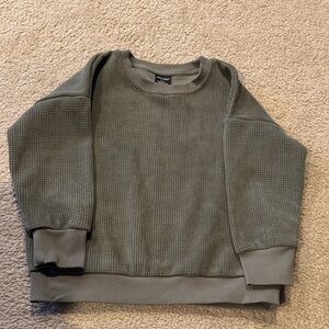 Little Bipsy Kids Olive Crewneck Top